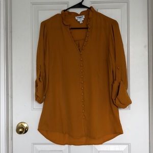 Express Slim Fit Mustard Yellow Portofino